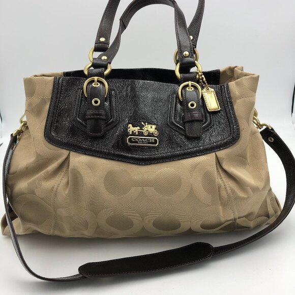 Coach Handbags - Coach Tan and Brown Purse